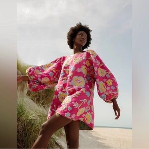ARIANNE ELMY FREE PEOPLE Good Luck Dress in Pink Size Small NWOT